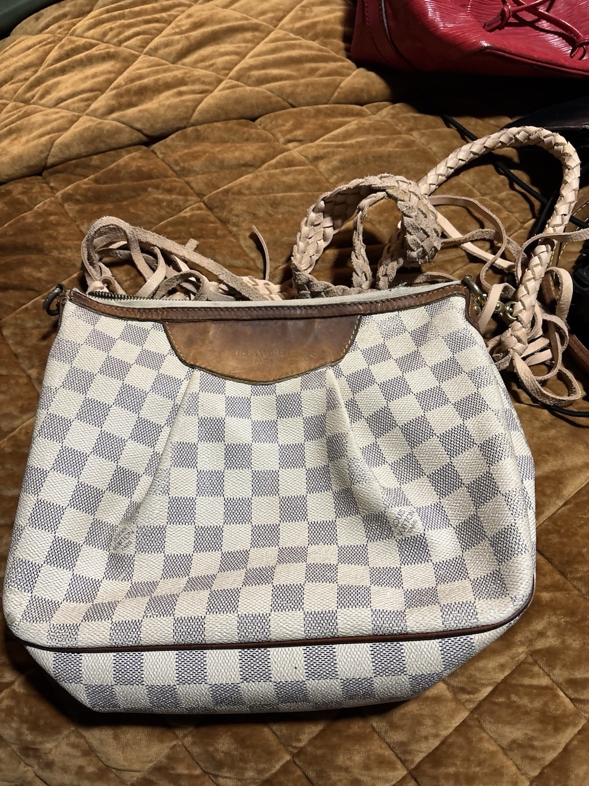 Louis Vuitton Damier Azur Siracusa PM With Braided Fringe Strap