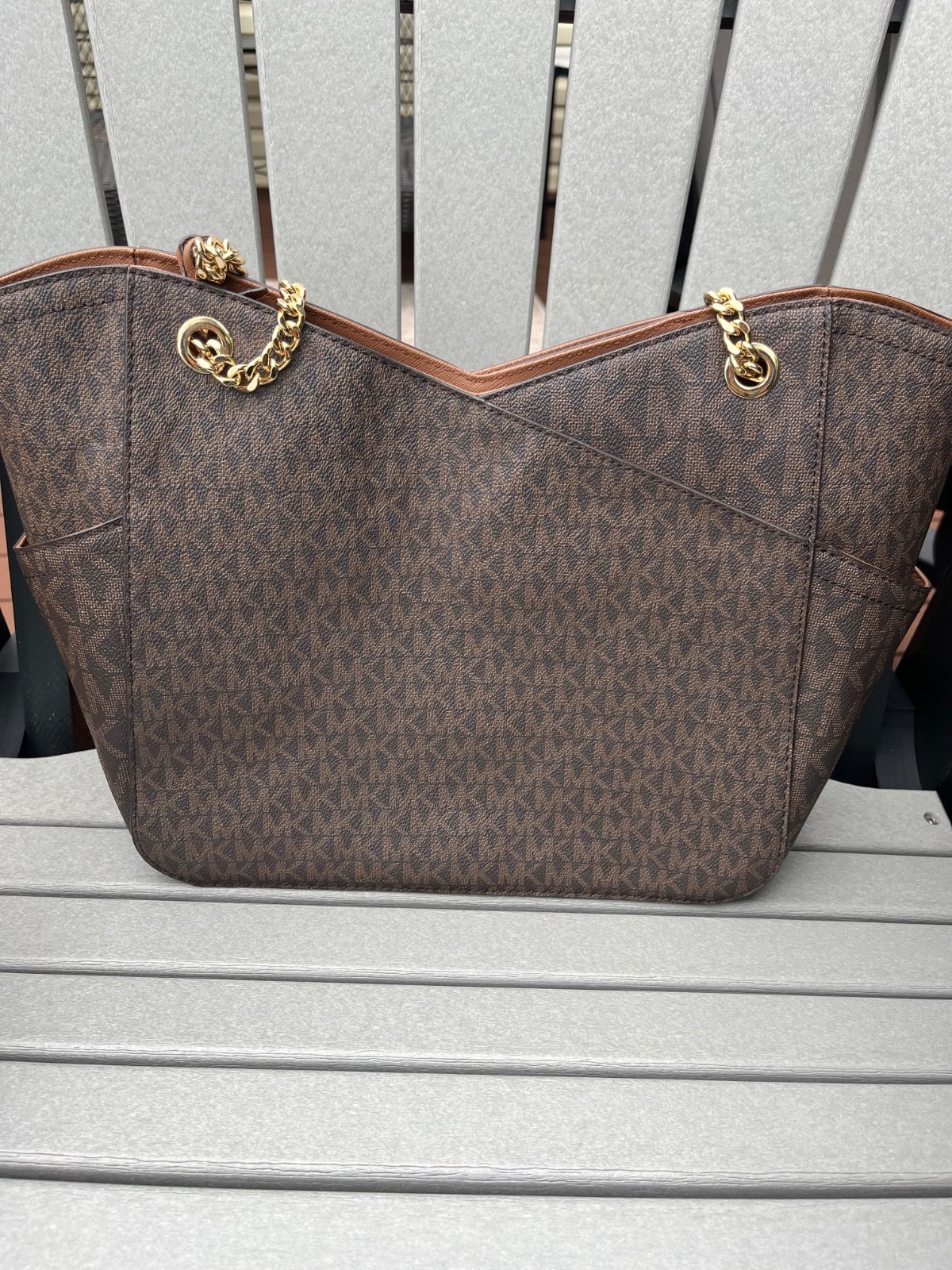 Michael Kors Jet Set Travel Large Chain Shoulder Tote