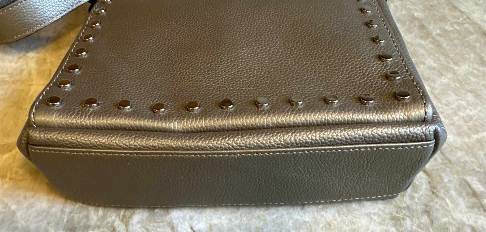 NWTG Brighton Pretty Tough Royce Zinc Pearl Super Organizer Leather MSRP $445