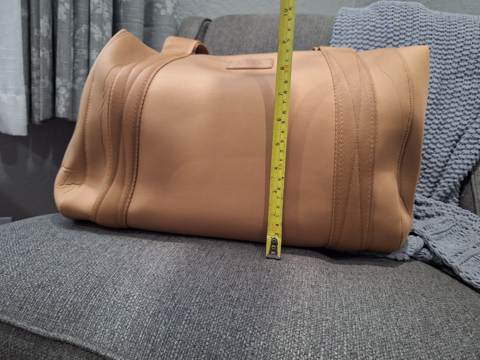 Dagne Dover Unisex Landon Carryall Large Duffle Bag in Camel Brand New w/out Tag