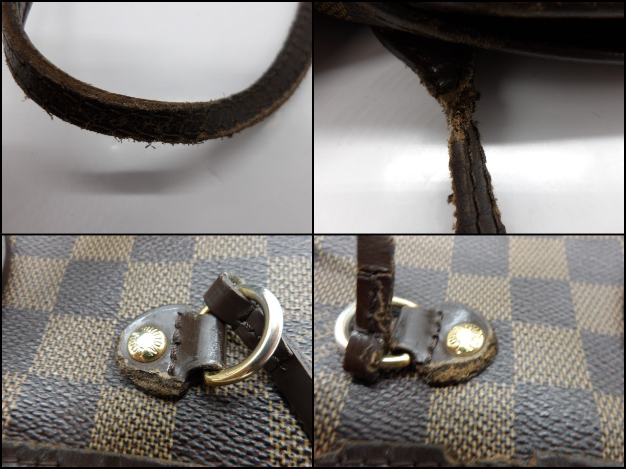 Auth LA95 Louis Vuitton Damier Neverfull PM Tote Bag N40600 from Japan