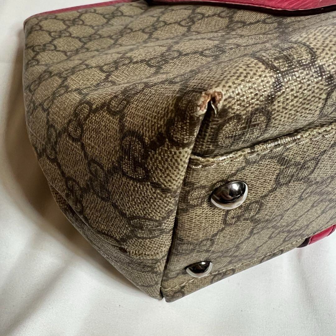 Gucci GG Supreme Tote Bag 114595 Women’s Leather Coated Canvas Used 37x23x15cm