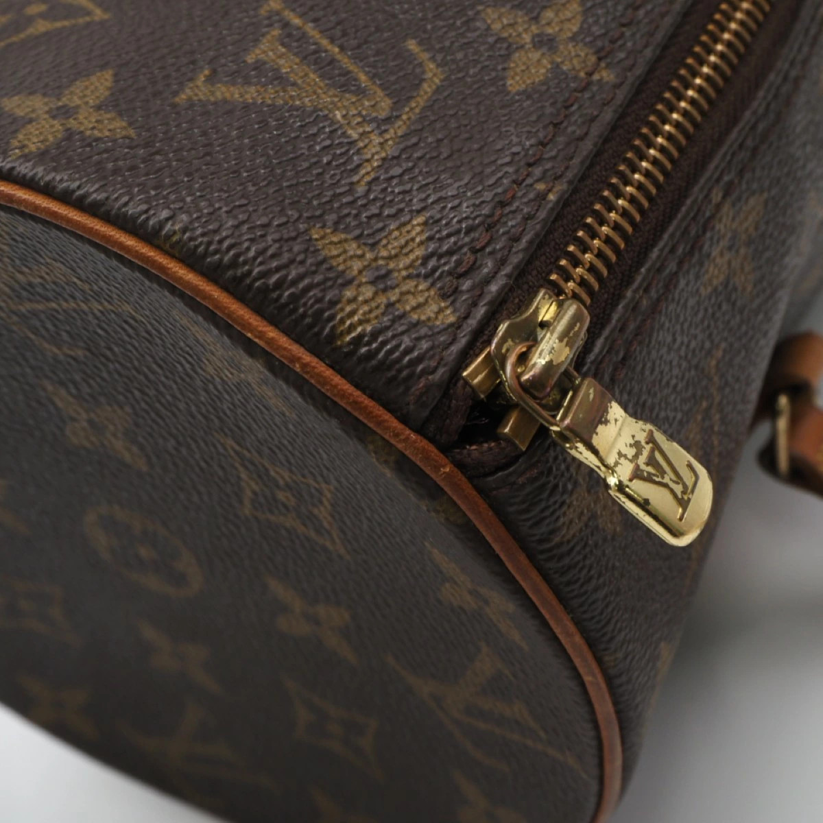 S Accepted Within 3 Days Louis Vuitton Papillon 30 M51365 Handbag Brown Coated
