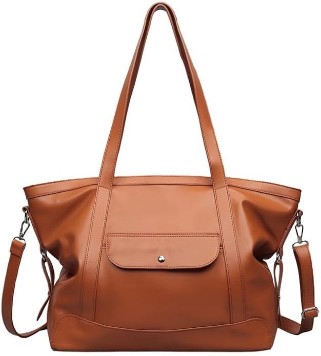 Hobo Bags for Women Soft Foldable Vegan Leather Shoulder Handbag Stylish Slouchy
