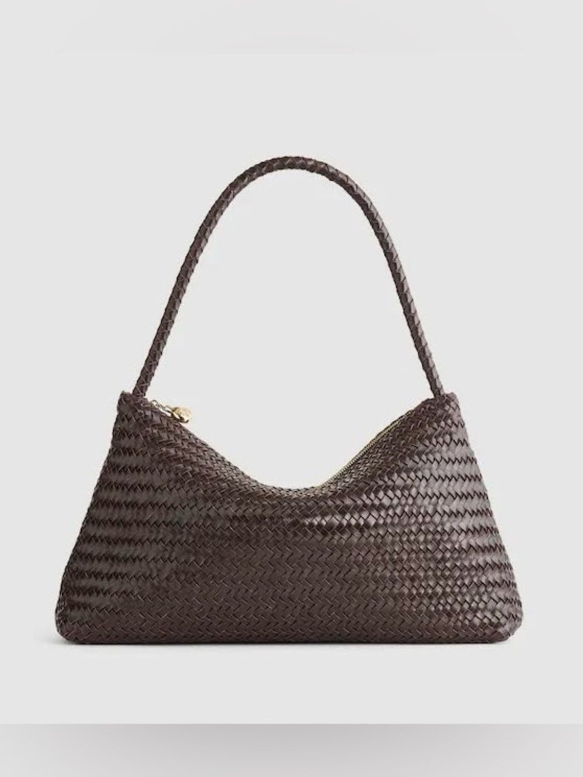 Madewell The Signature Woven Shoulder Bag (Color: Coffee Bean)