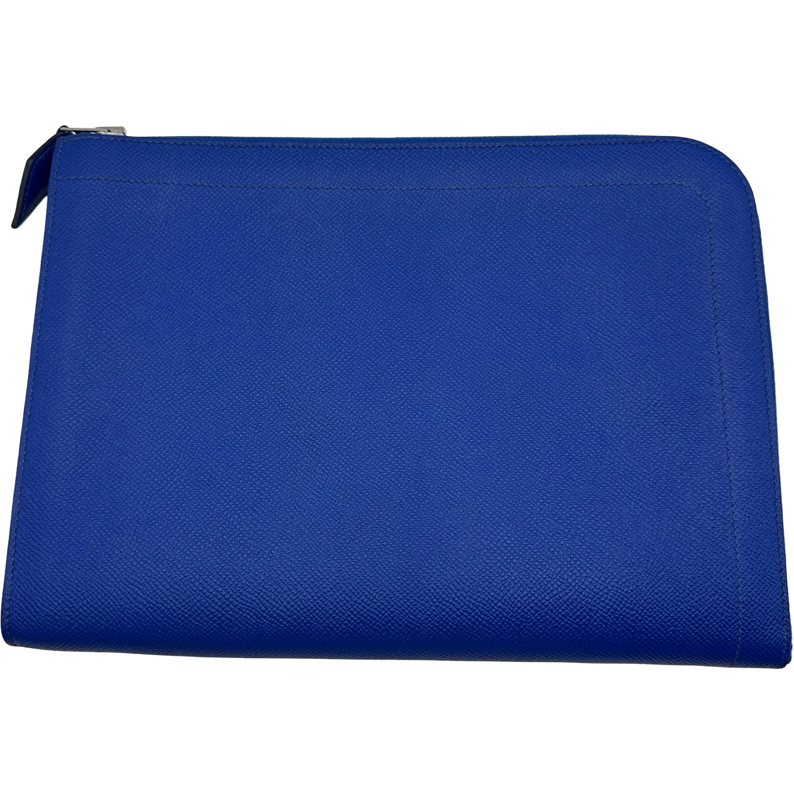 HERMES Zip Tablet Epsom Leather Bag D Stamp #OKB3674