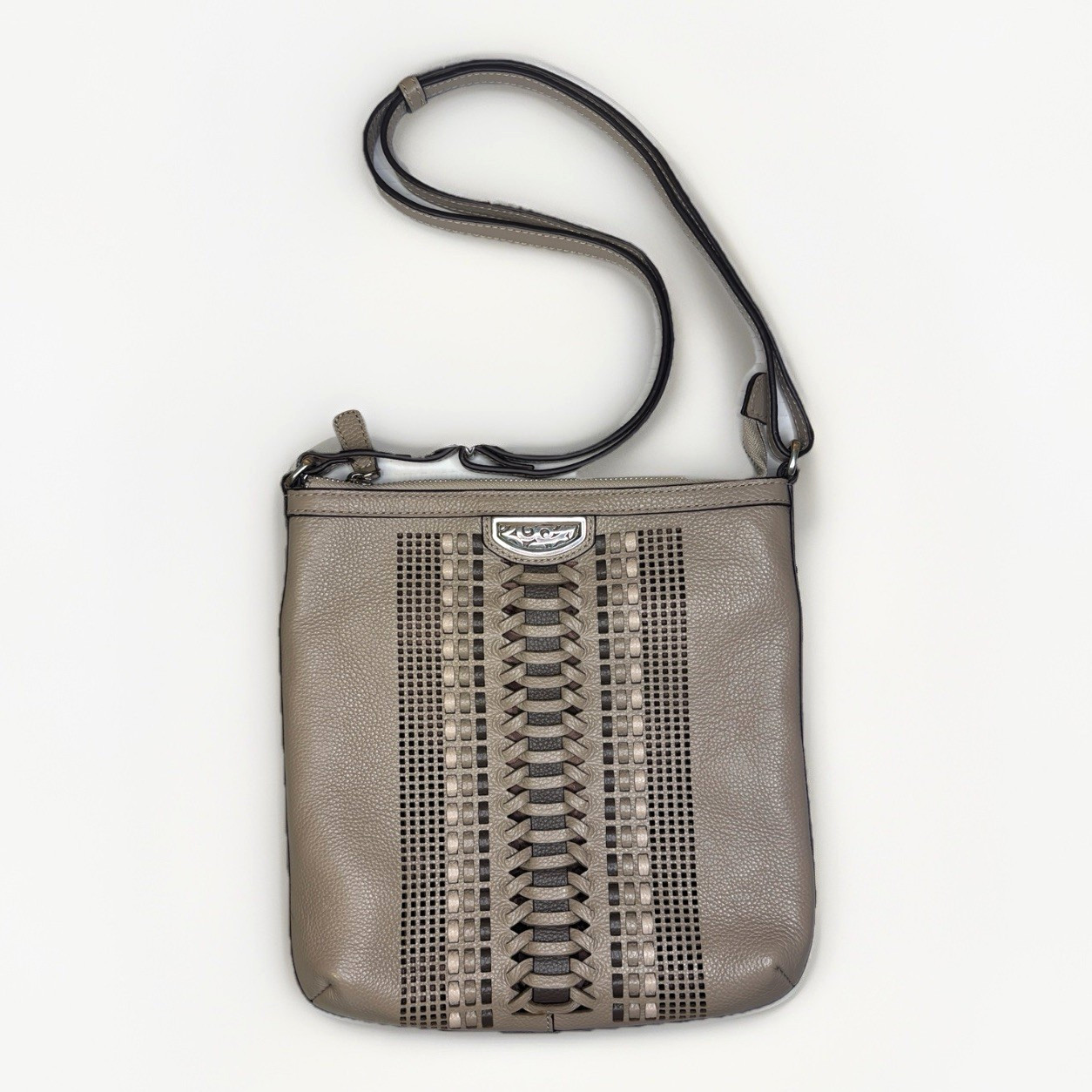 Brighton Roberta Andalusia Collection Woven Crossbody NWOT