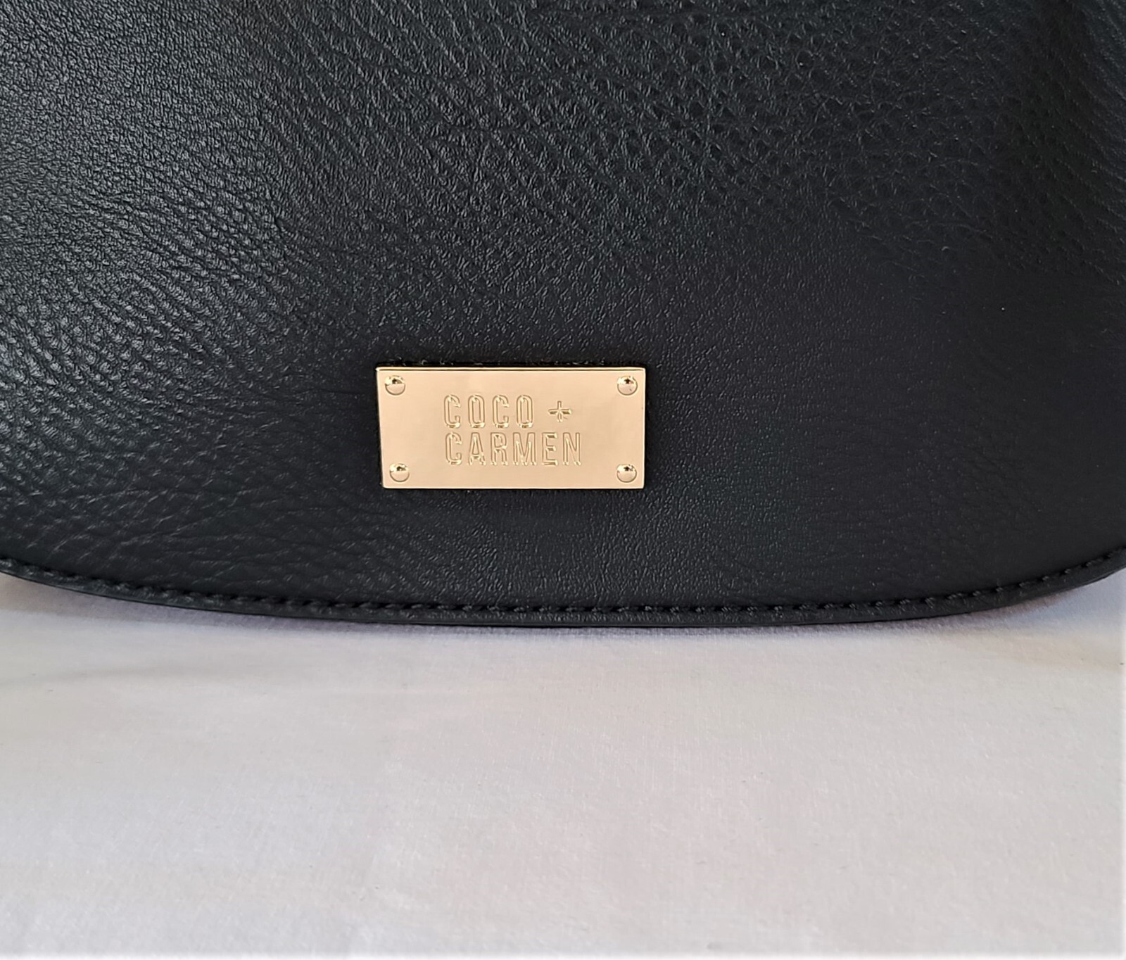 COCO CARMEN Purse Girlfriend Switchable Flap Crossbody Faux Leather Black Bag