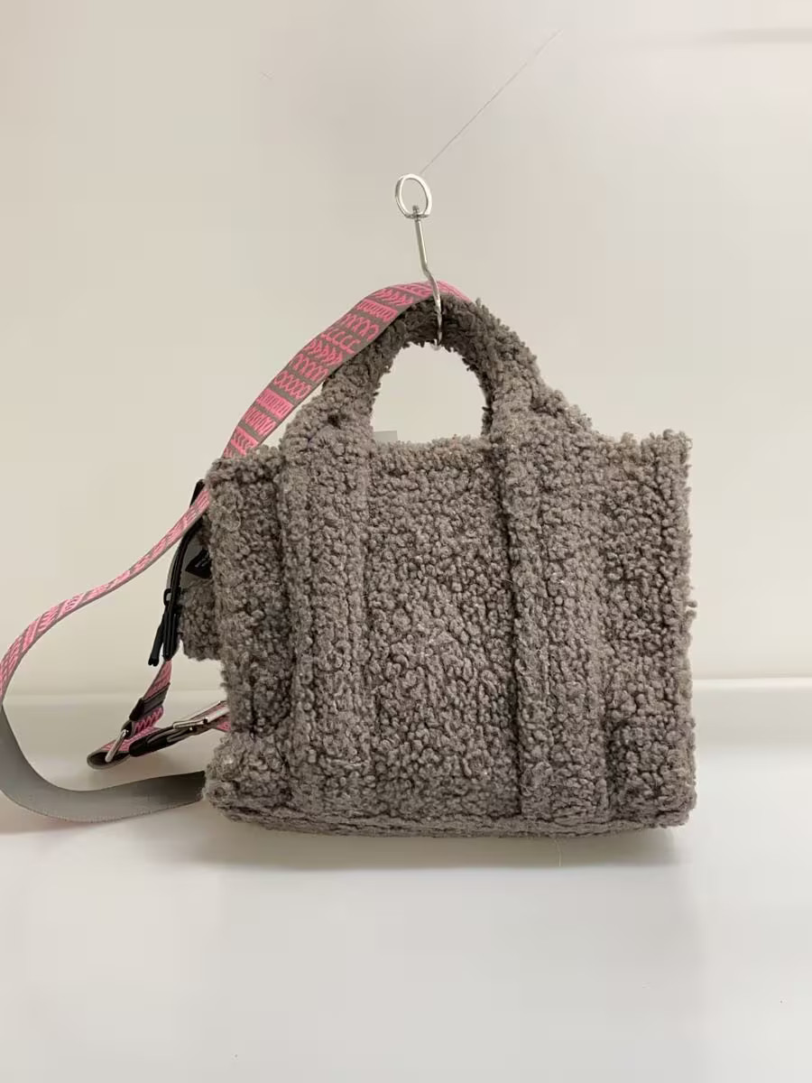 MARC BY MARC JACOBS Shoulder Bag Polyester GRY THE TEDDY MINI TOTE BAG