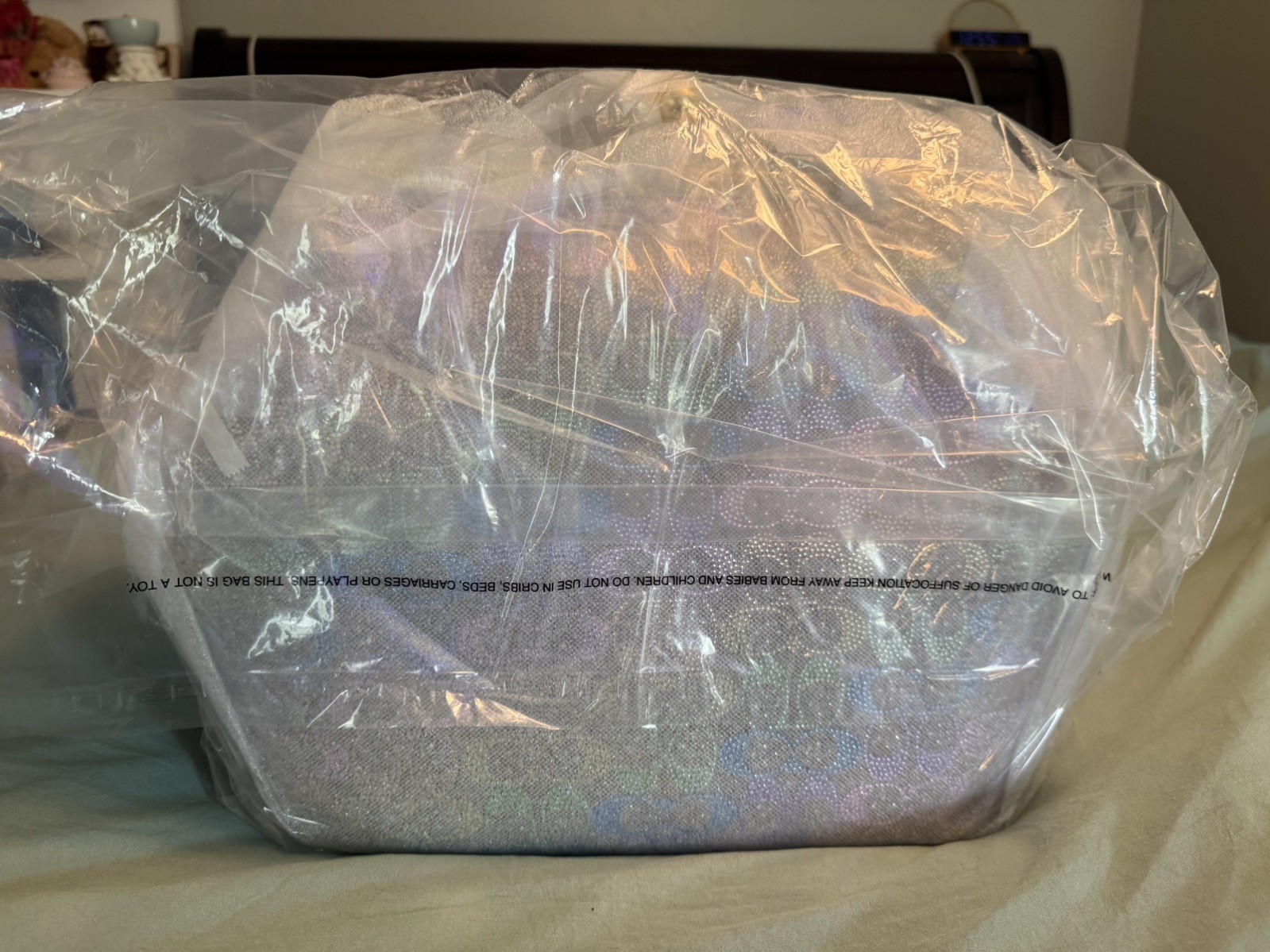 Coach Large Kisslock Frame Bag In Crystal Signature Jacquard | CCX15 | Brand New