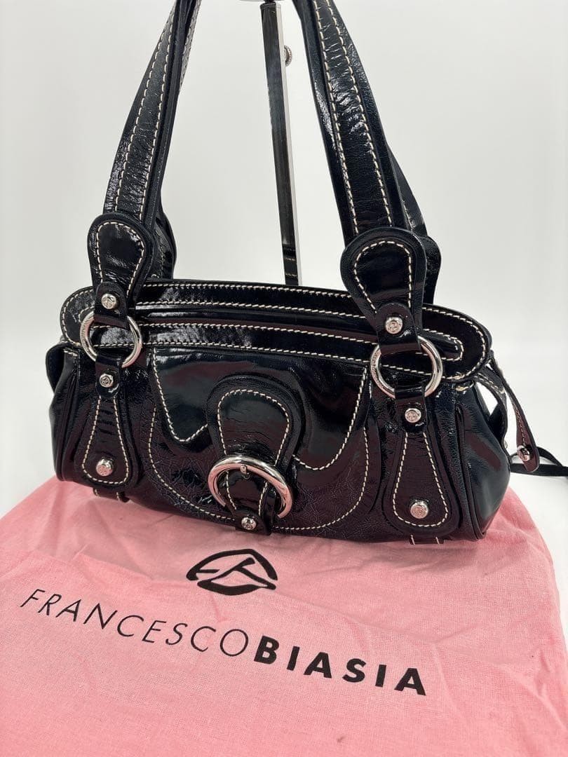 Excellent condition FRANCESCO BIASIA Handbag Enamel y2k1127