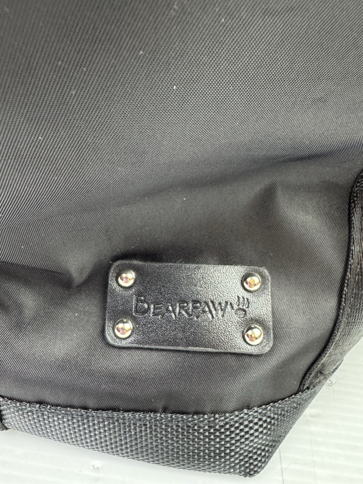 Bearpaw Zip Large Tote Handbag Shoulder Bag Black Travel Workwear School Career