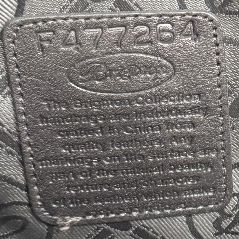BRIGHTON FERRARA COLLECTION PEWTER GABRIELLA MEDALLION TASSELED TOTE PURSE