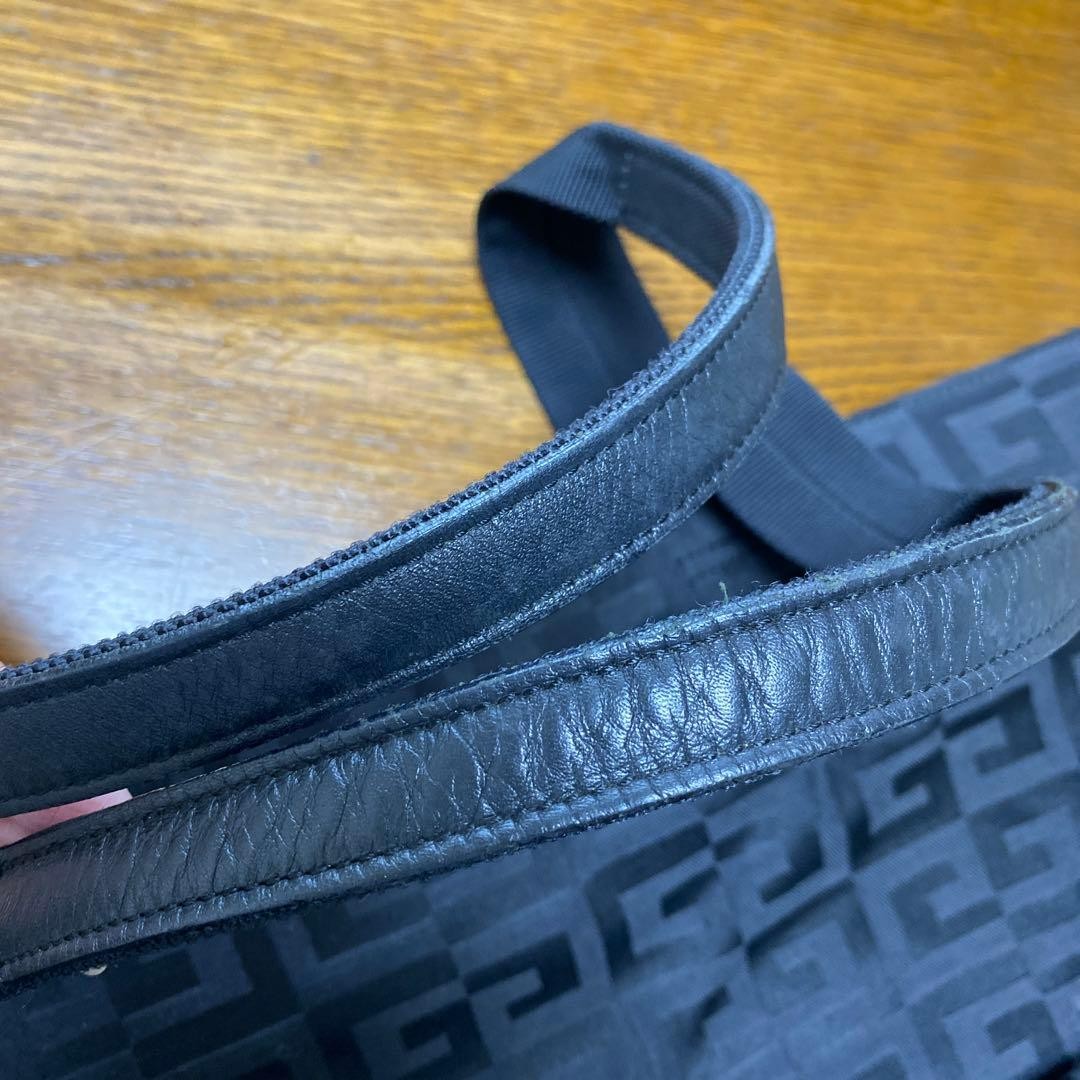 Givenchy Canvas Tote Bag, Used, 30.5x46x15cm, Leather Handles, Japan