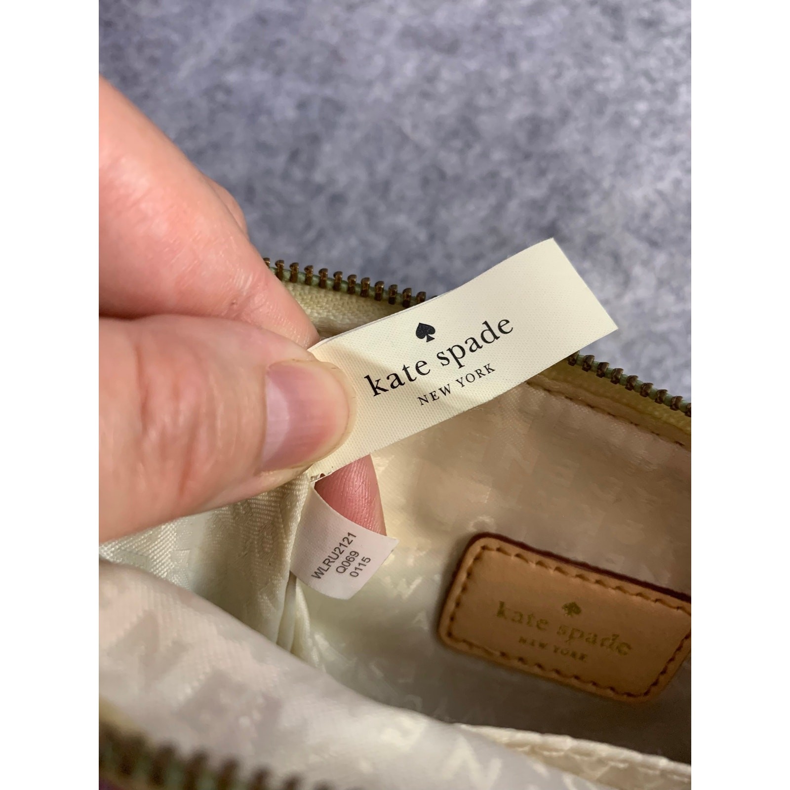 Kate Spade Grant Street Vinyl Lolly Wristlet, Handbag Pink Palm Tropical Print