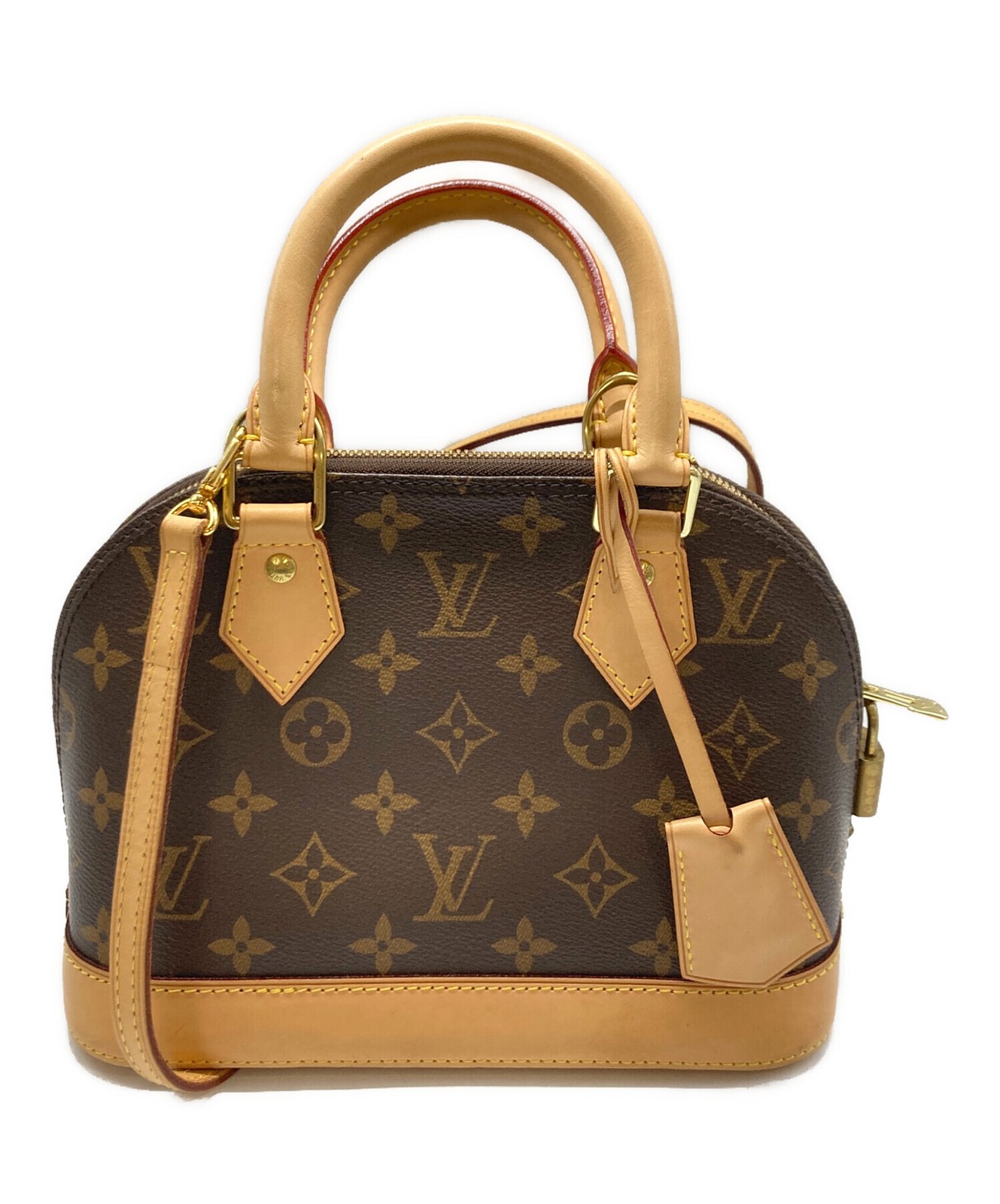 Louis Vuitton 2-Way Alma BB M53152 Coated Canvas Brown Bag #TFB818