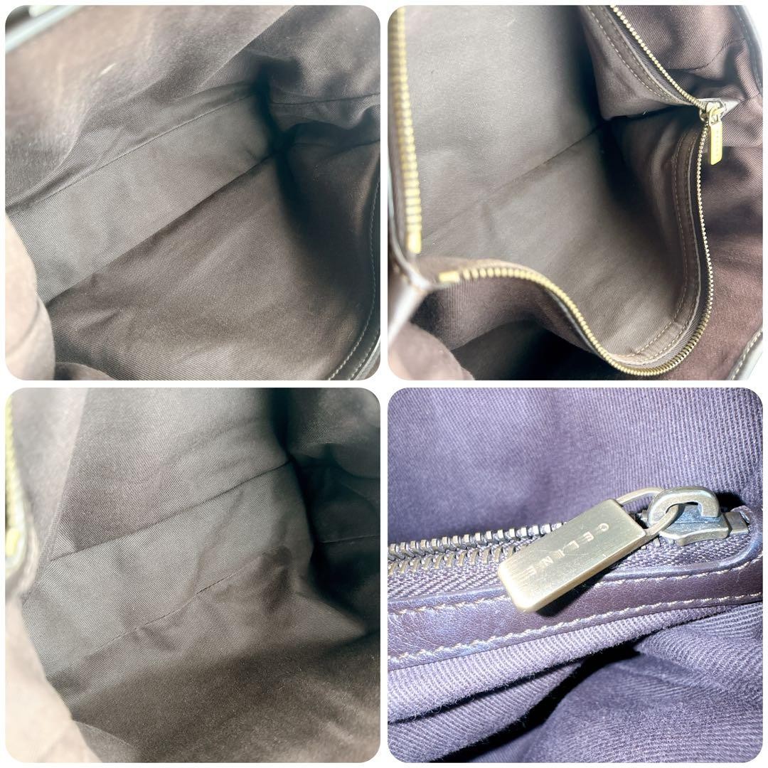 Celine Boogie Bag Hand Tote Macadam Suede Dark Brown Used Japan