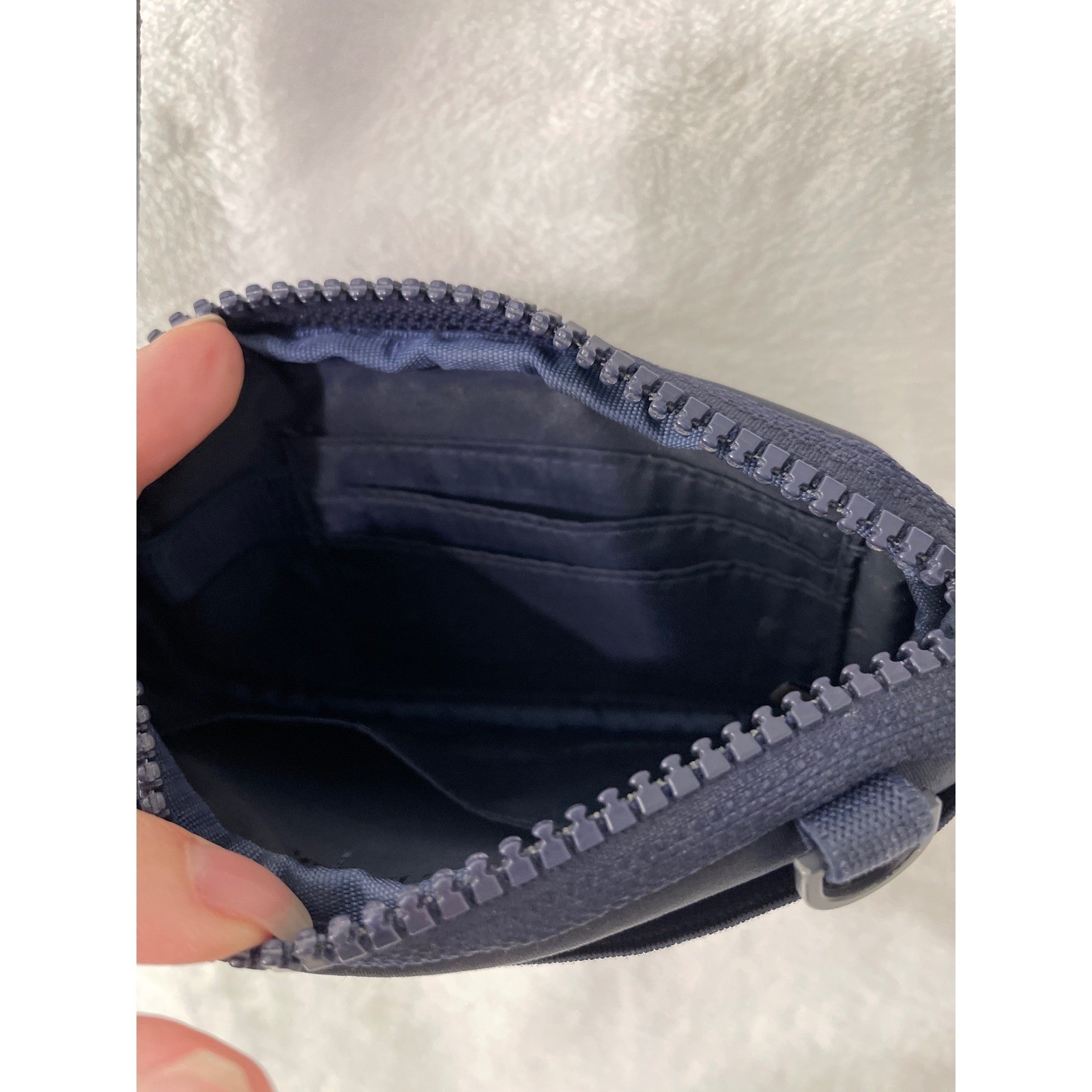 Dagne Dover Mara Phone Crossbody Bag Navy Vegan Recycled Nylon Adjustable Strap