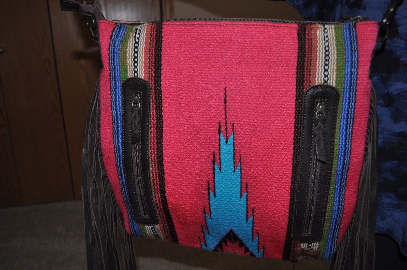 American Darling Crossbody w/Leather and Fringe