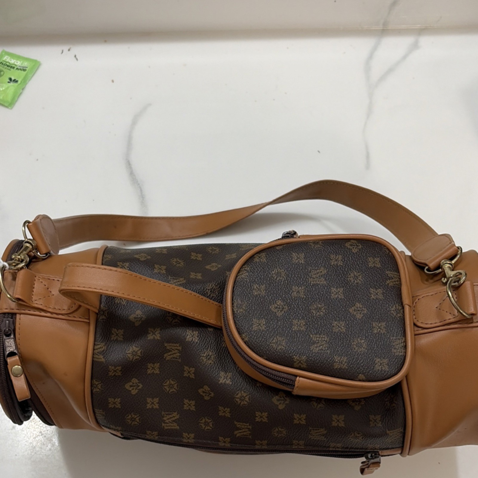 Brown Monogram Cylinder Shoulder Bag