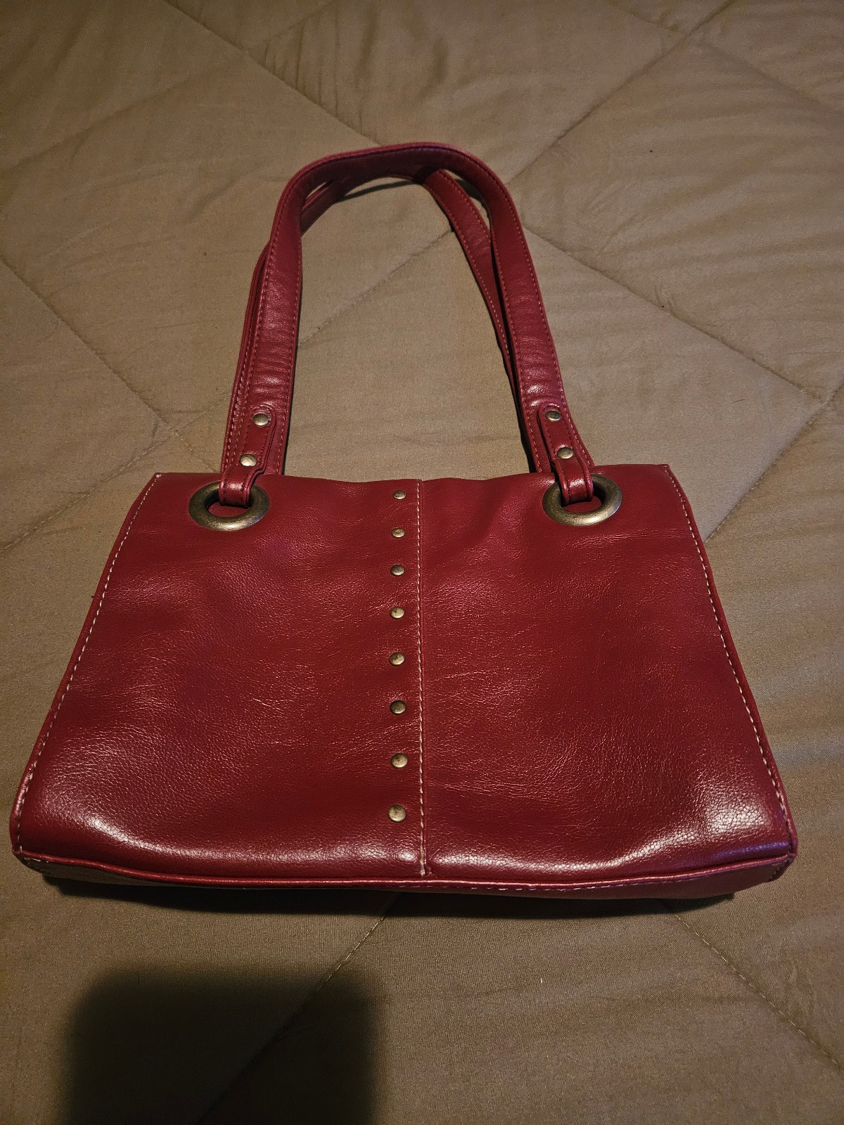 Red Leather Purse – unknown make