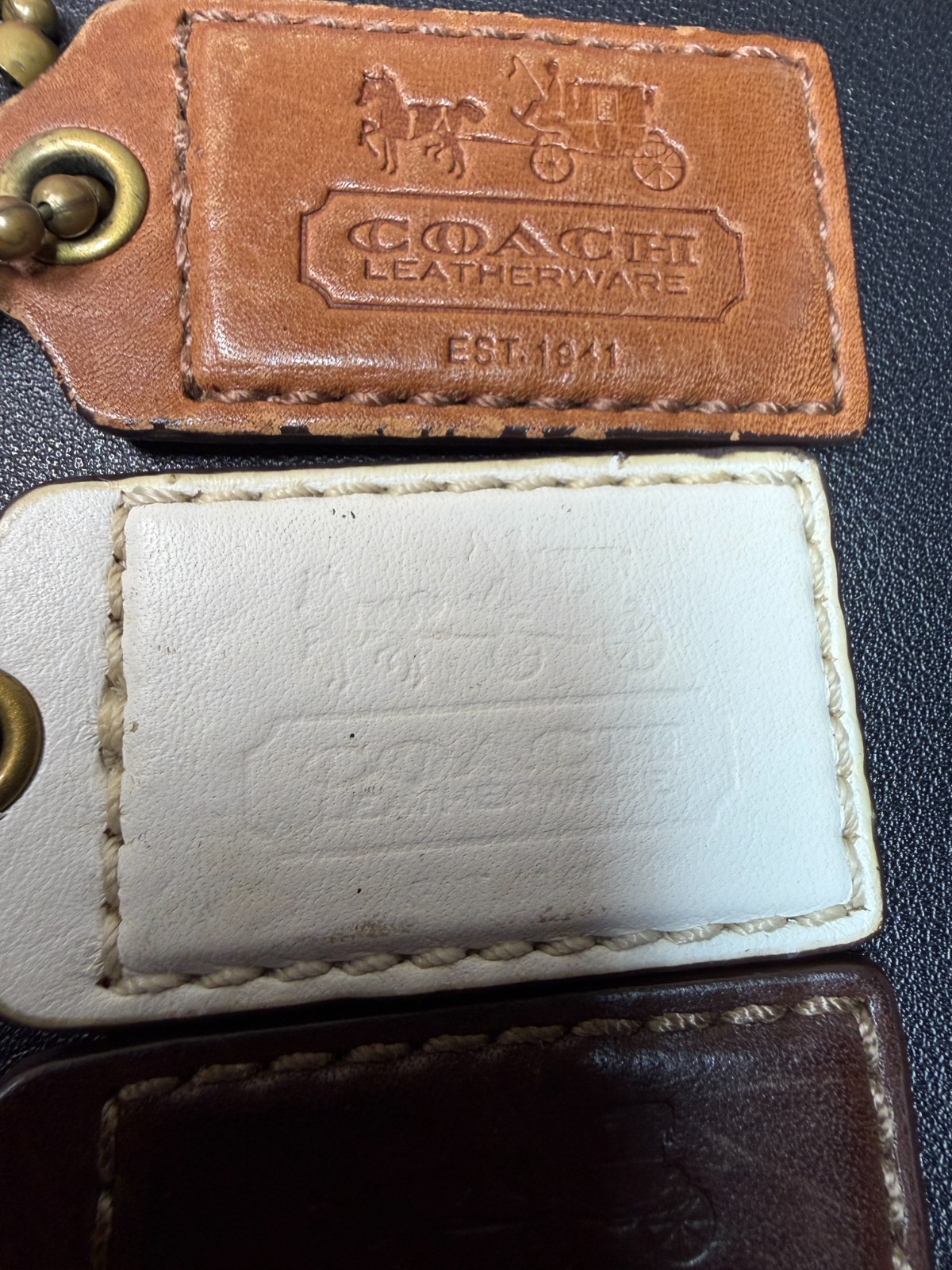 Coach Horse & Carriage Leatherware Hangtags Lot of 3 (Lot 2145)