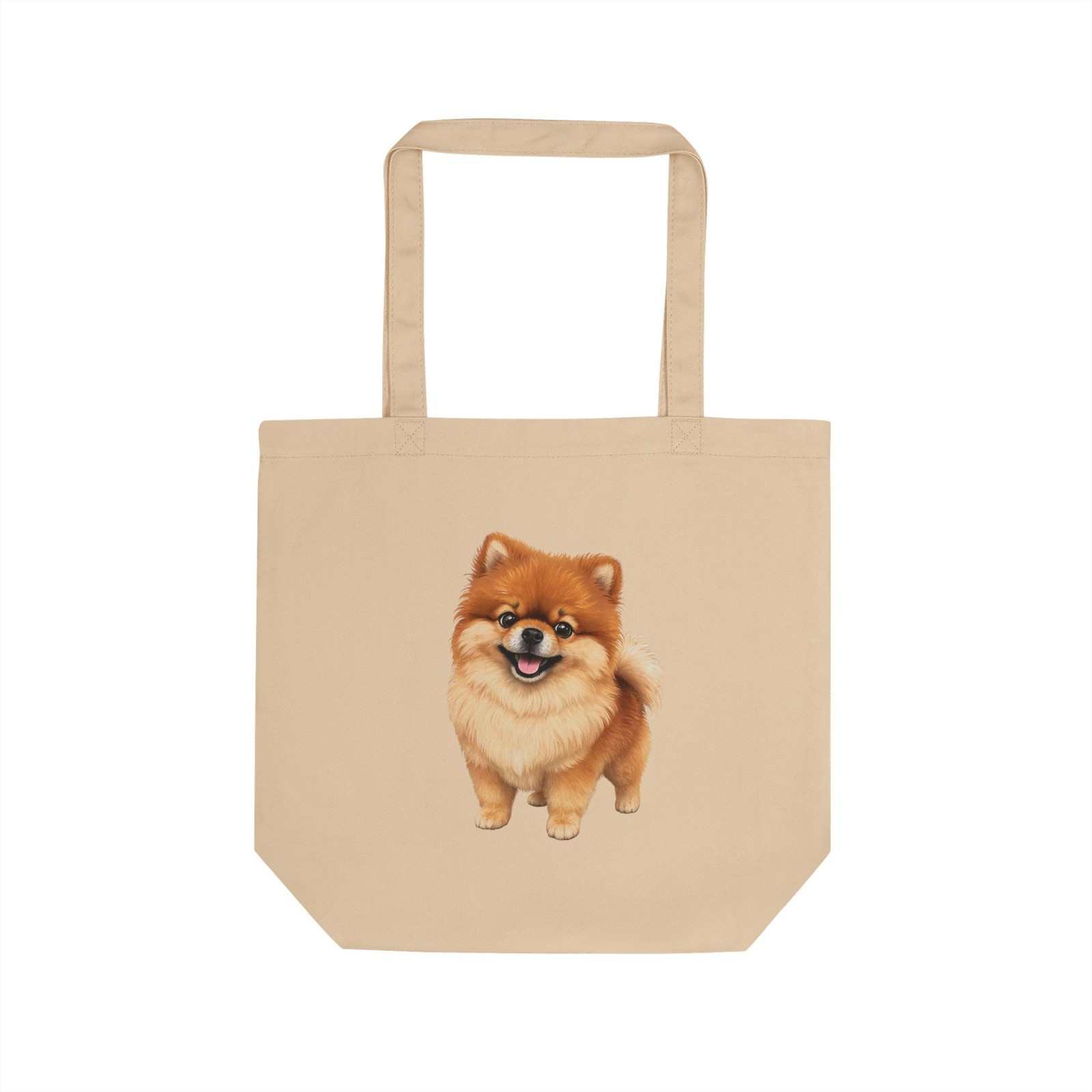 Cute Pomeranian Dog Tote Bag Eco Friendly Reusable Made in USA