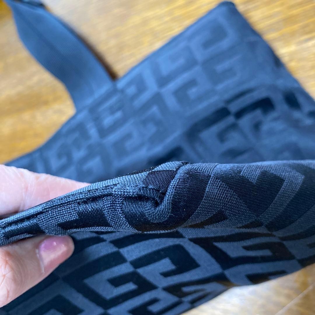 Givenchy Canvas Tote Bag, Used, 30.5x46x15cm, Leather Handles, Japan