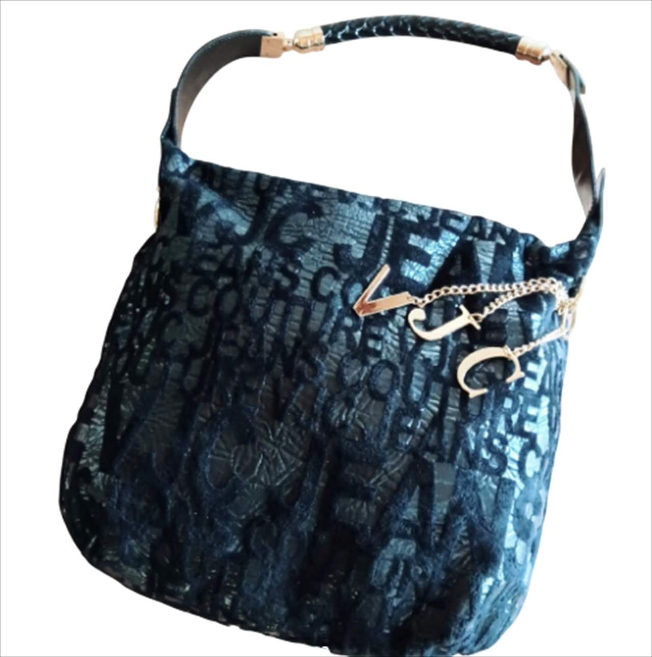 Versace Vintage Shoulder Handbag Bag Made in Italy Size: W:13.8 × H:12.2 in.