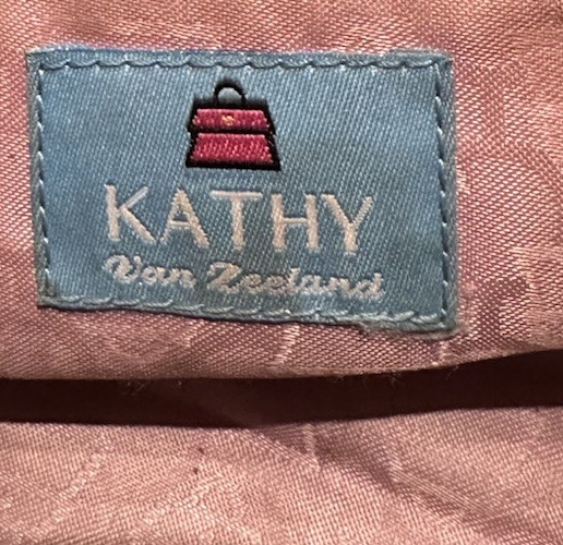 Kathy Van Zeeland Beige Snakeskin Embossed Satchel, Zip, Studded Buckle Charm