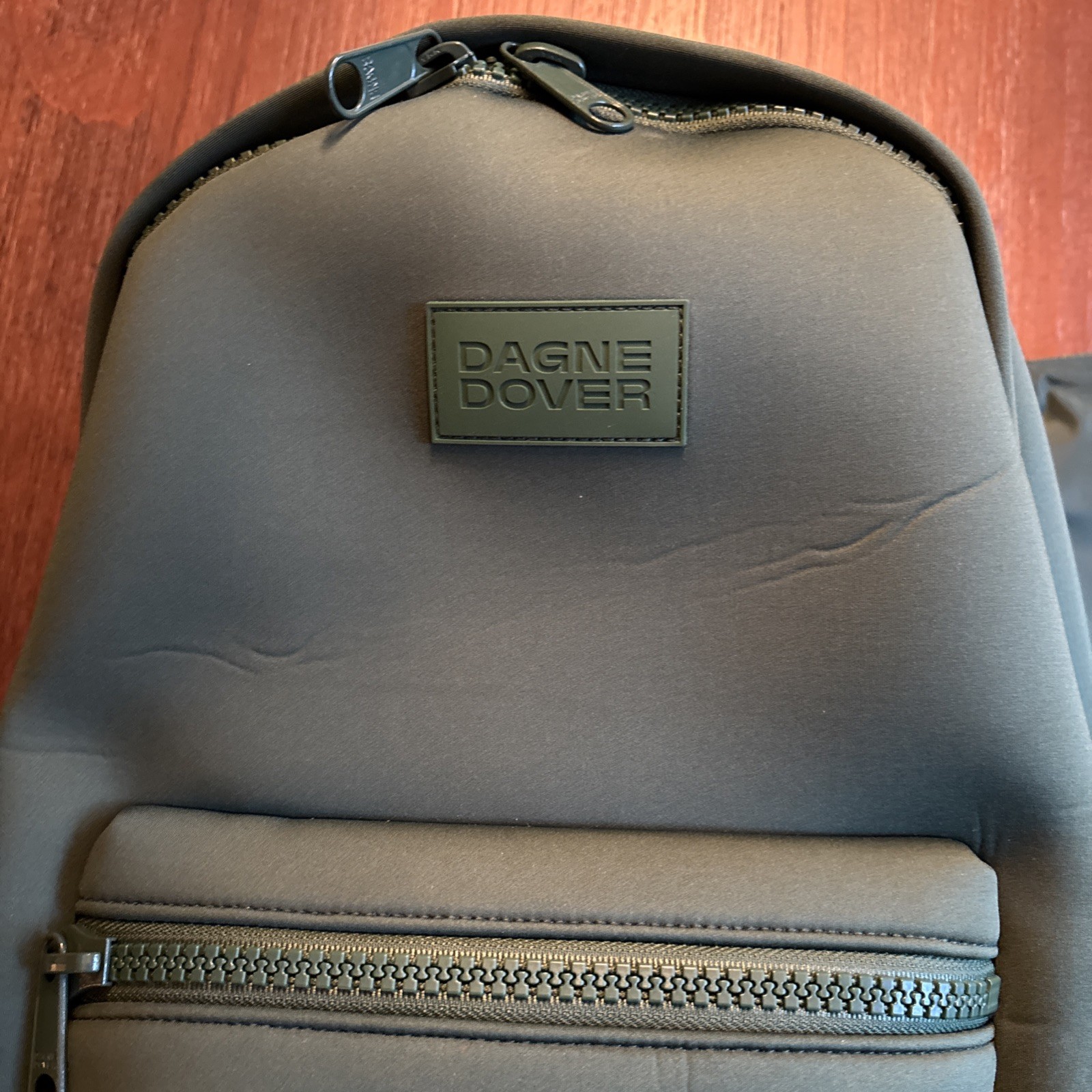 Dagne Dover Large Backpack in Green Dark Moss Pre-owned–Excellent Condition