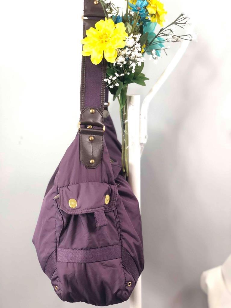 Stella McCartney x LeSportSac Cyber Grape Purple Polyester Large Messenger Bag