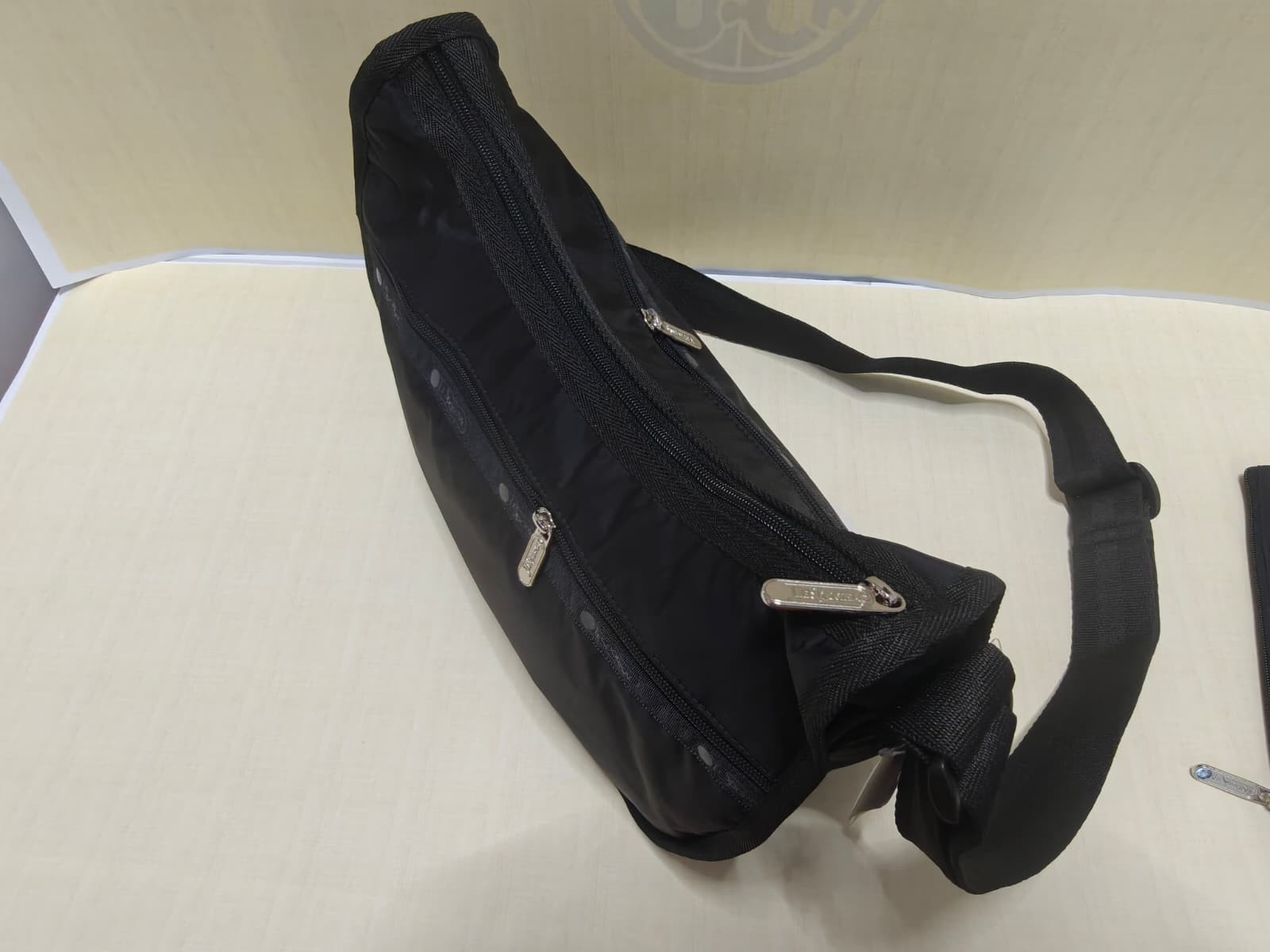 US STOCK & SHIP LeSportsac Classic Black Hobo LSS