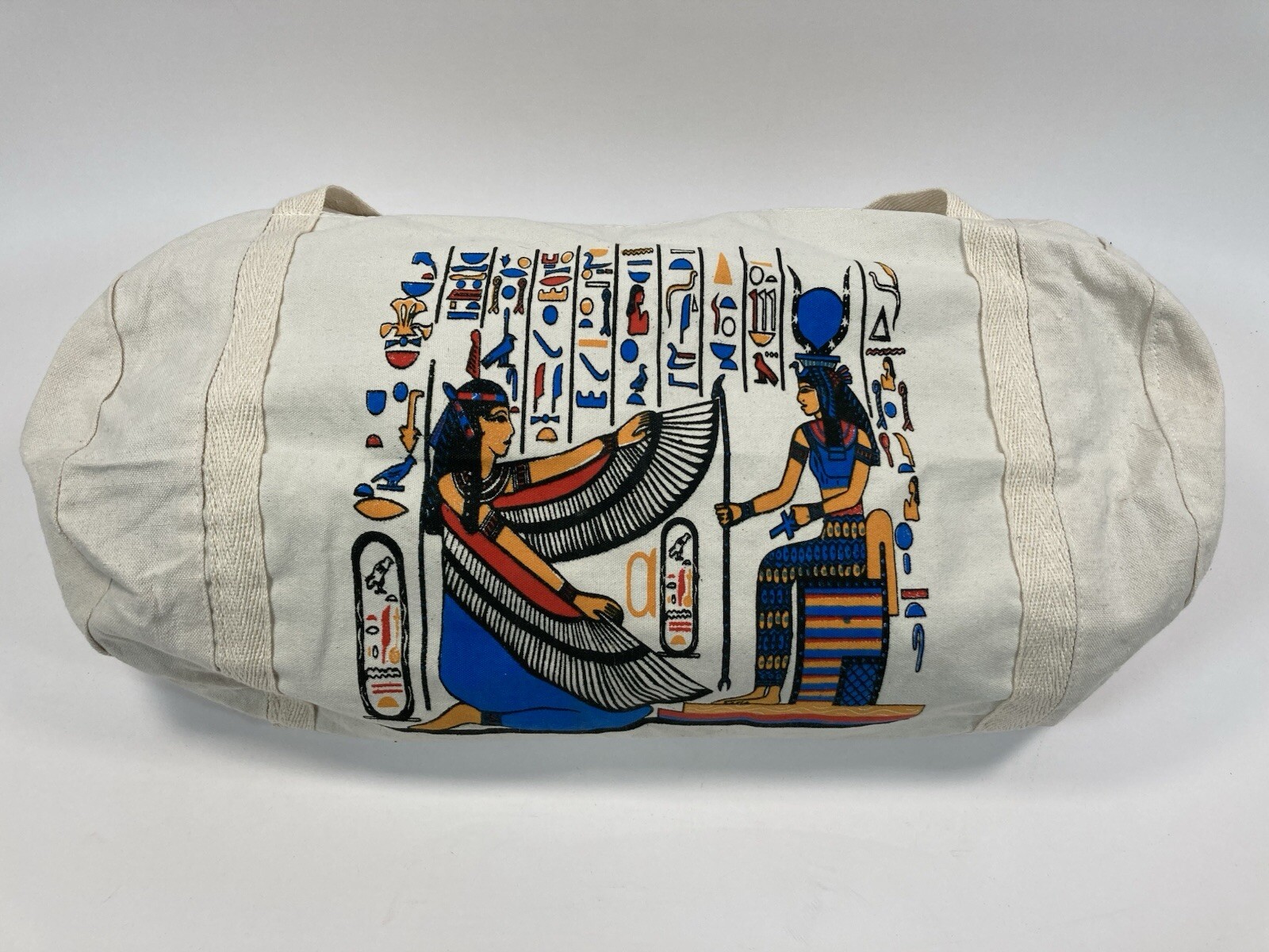 Vintage Egypt pattern canvas cross body bagl Egyptian Style 24″ X 16″