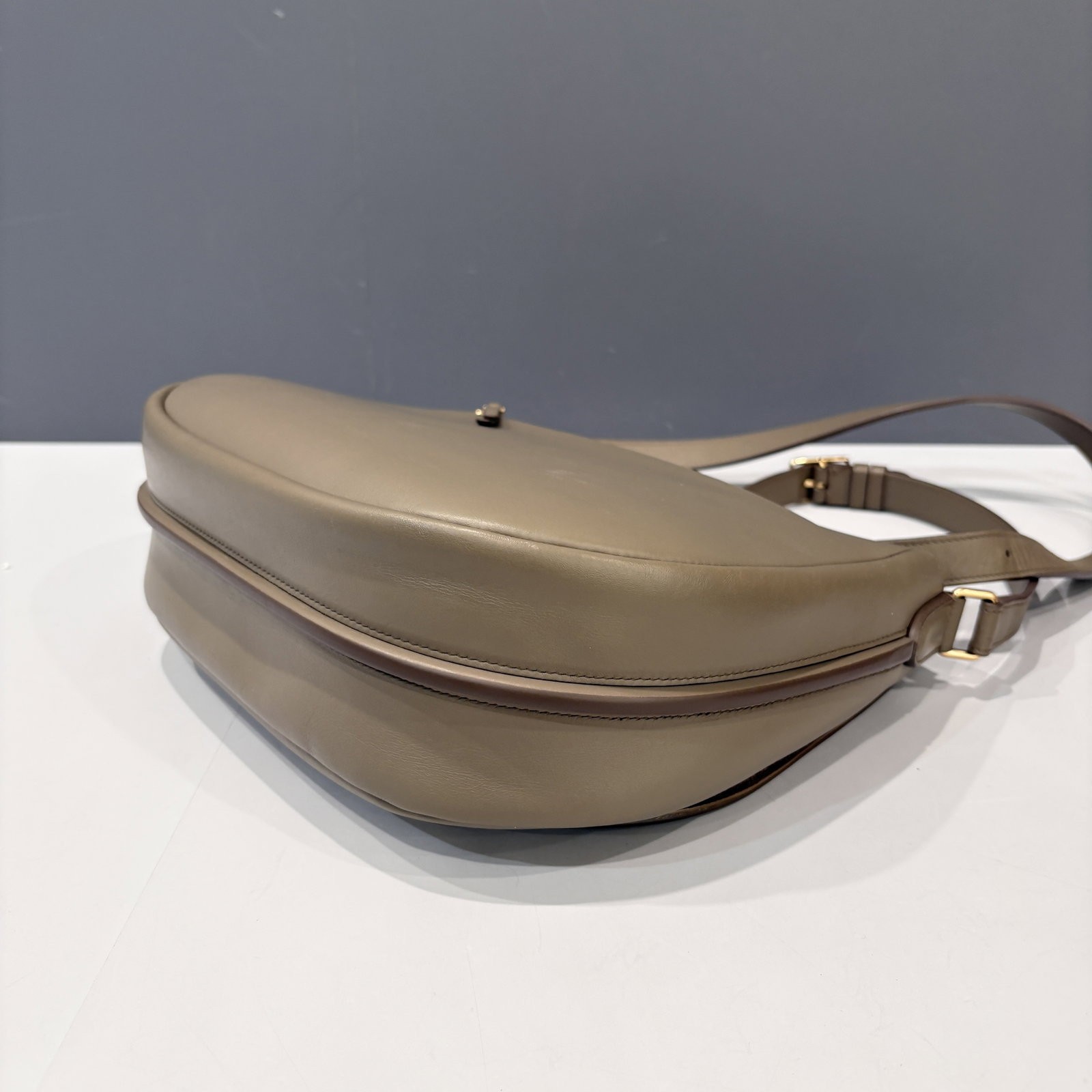Celine Saddle Bag Grey Smooth Calfskin (ws012626e6)