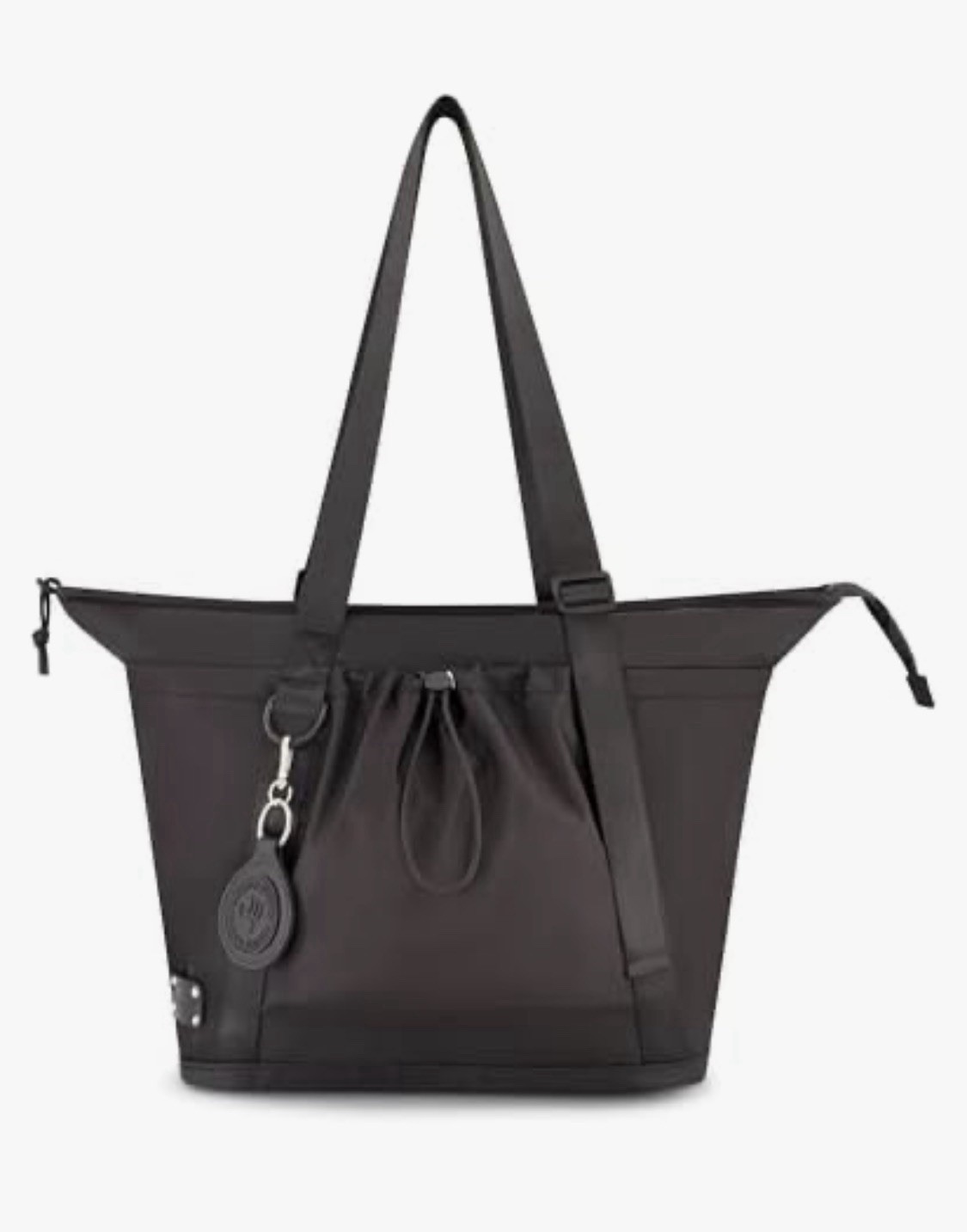 Bearpaw Zip Large Tote Handbag Shoulder Bag Black Travel Workwear School Career