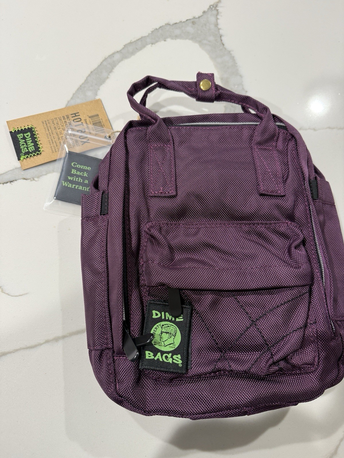 Dime Bags ~ HOT BOX ~ Mini Backpack Hybrid NEW With Tags ~ PLUM Purple