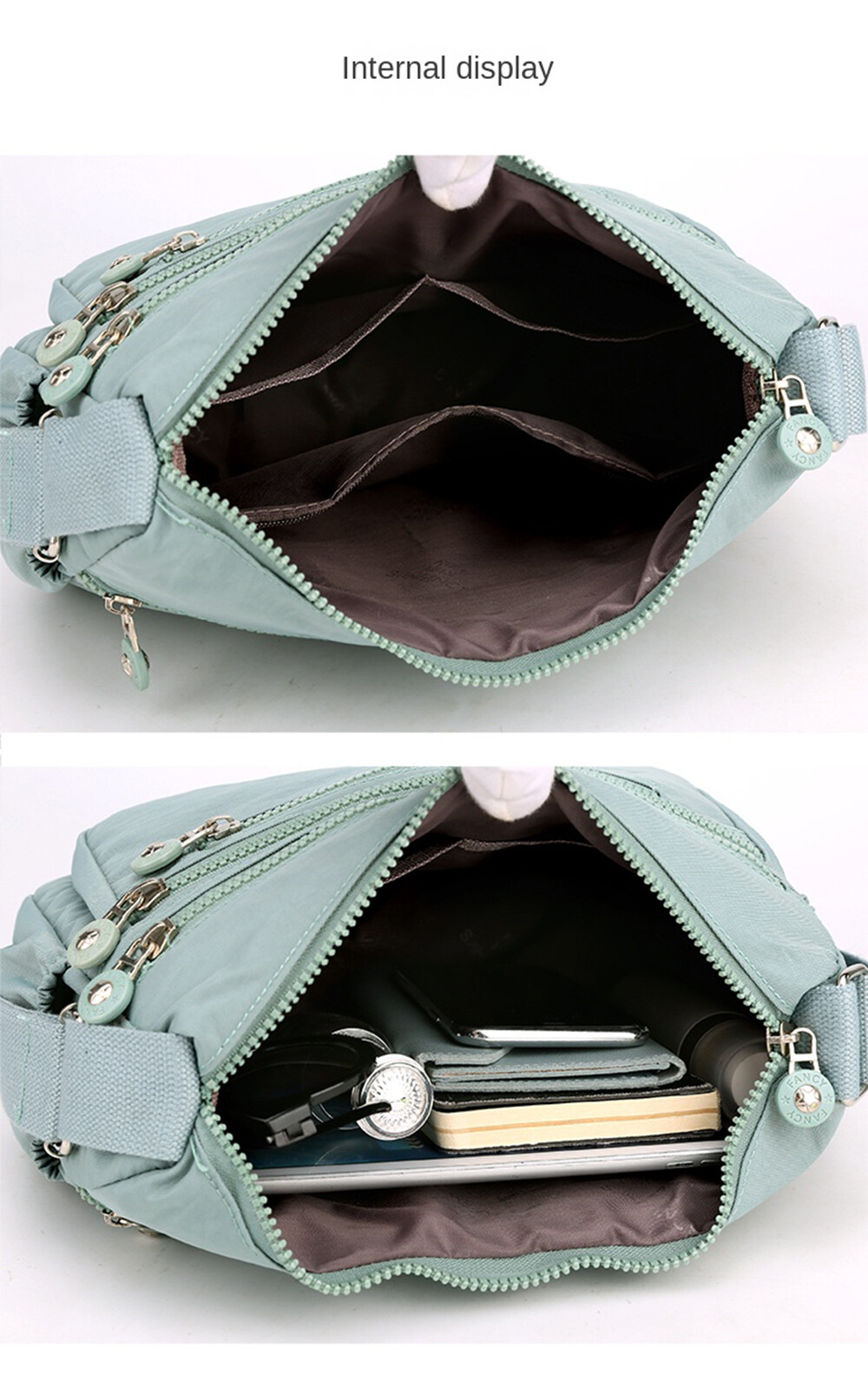 Women’s Cross-body Bag Nylon Fashion Large Capacity Bag Travel Bag Storage Bag