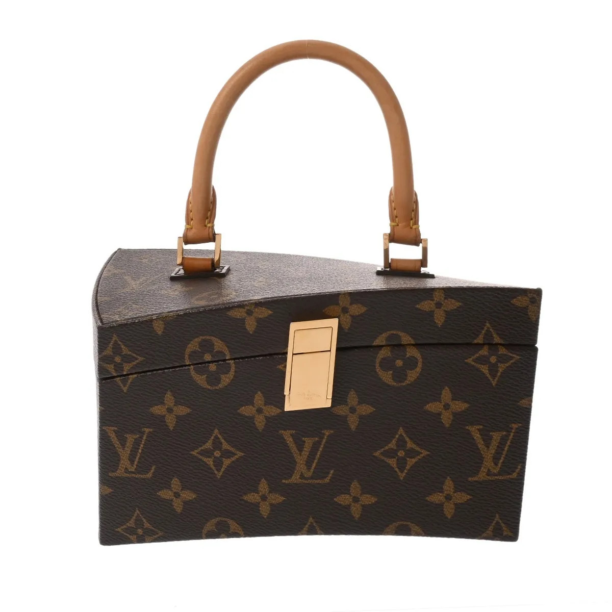 Louis Vuitton M40275 Handbag Monogram Canvas Brown #WB5302