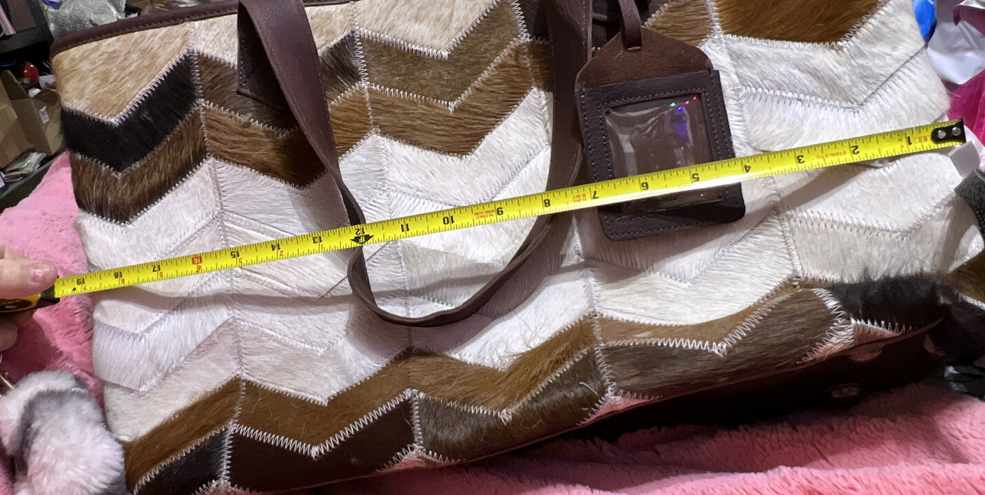 NWT American Darling Bag Cheveron Hair on Hide pattern
