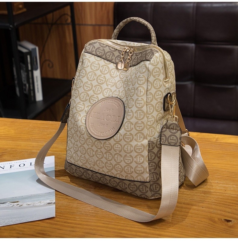 Women’s Leather Backpack Purse Large Capacity Travel Shoulder Bag Fashion Rucksa