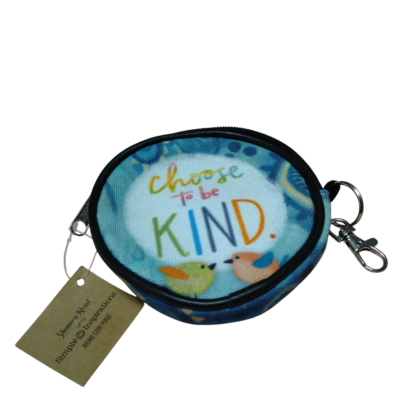 Shannon Road Gifts “Choose To Be Kind” 3 Inch Round Coin Purse Wallet Pouch