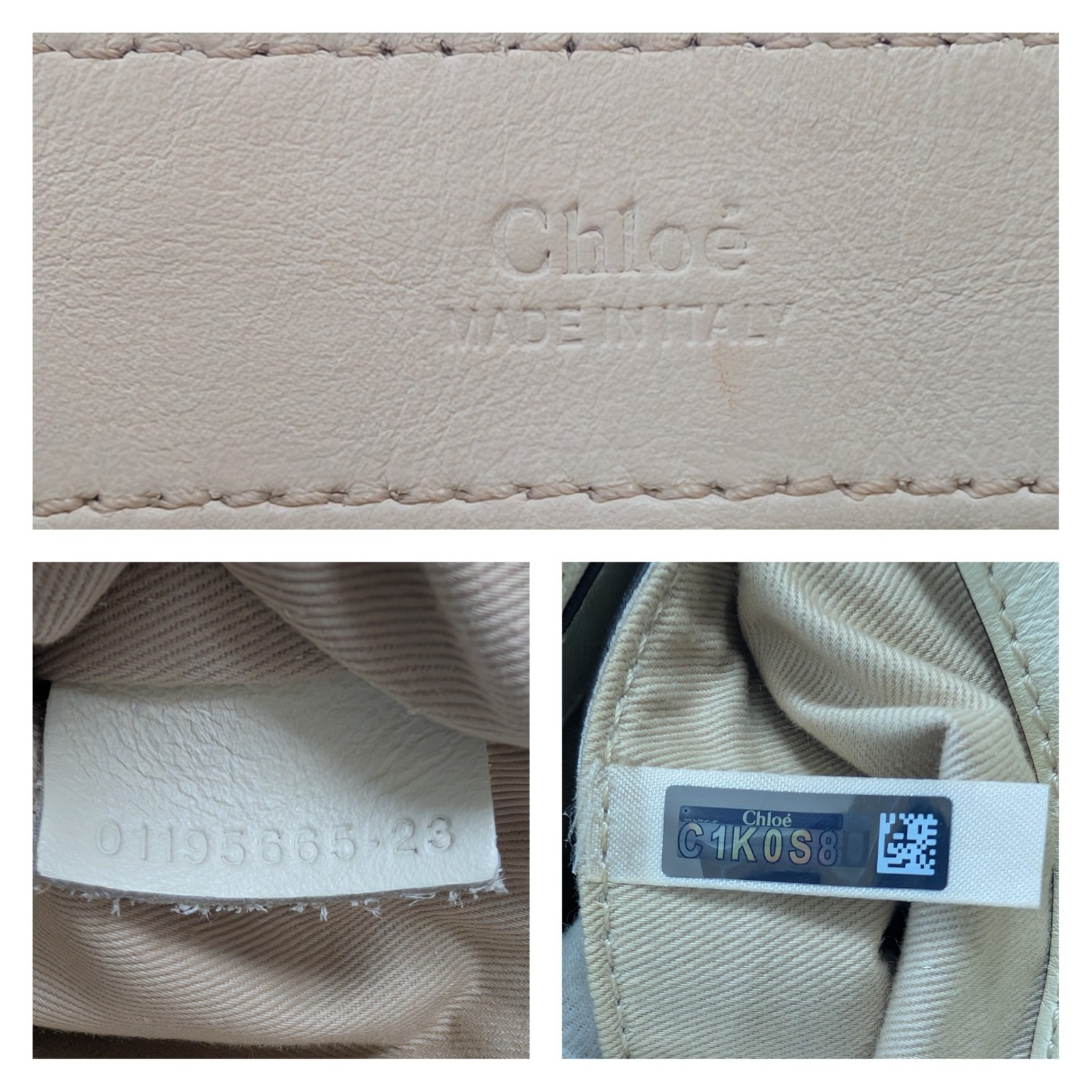*Rare* Chloe Faye Day Hand Shoulder bag Little Horse Leather Ivory