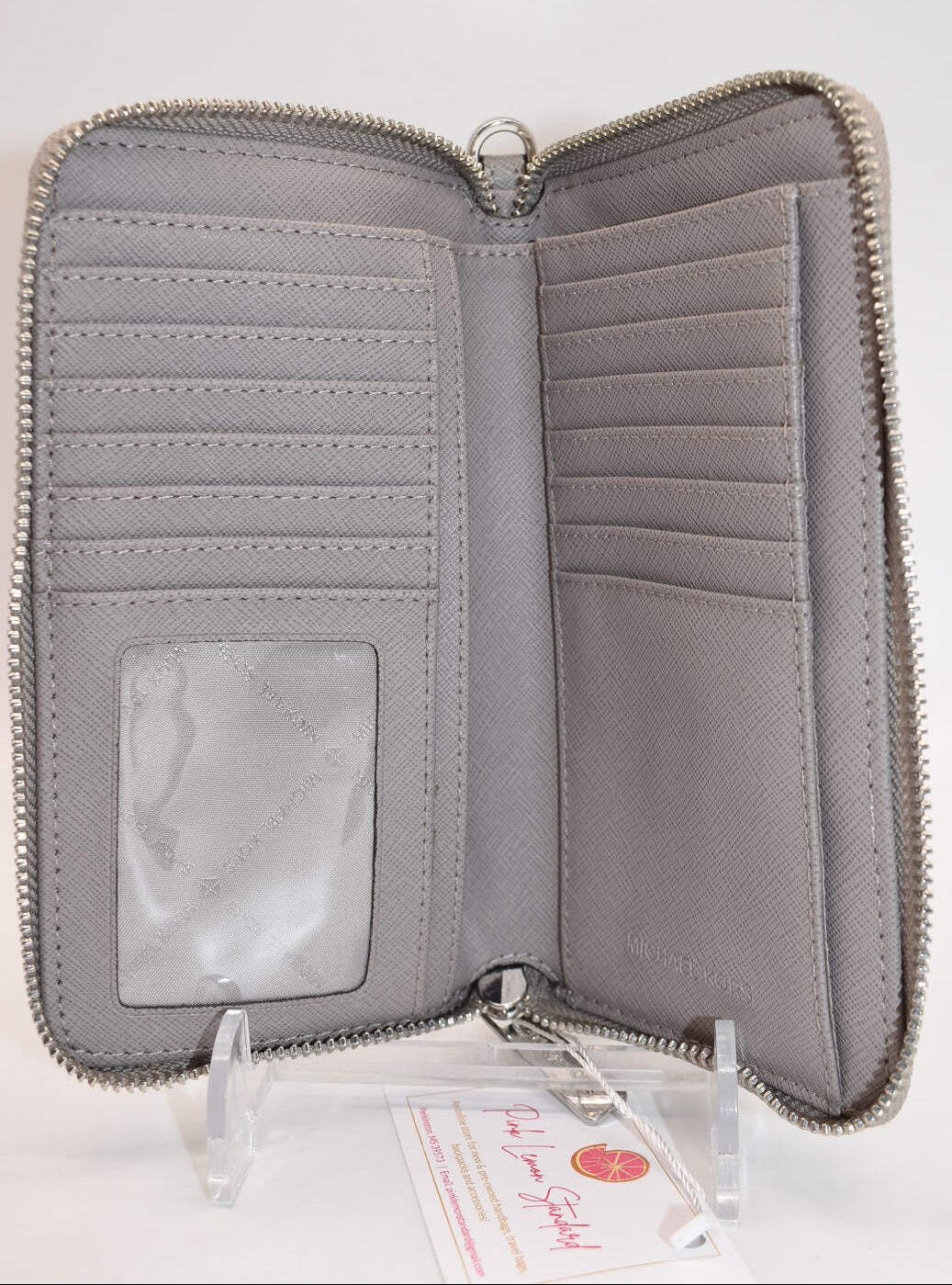 Michael Kors Jet Set Medium Zip Around Phone Holder Wristlet in Bright White