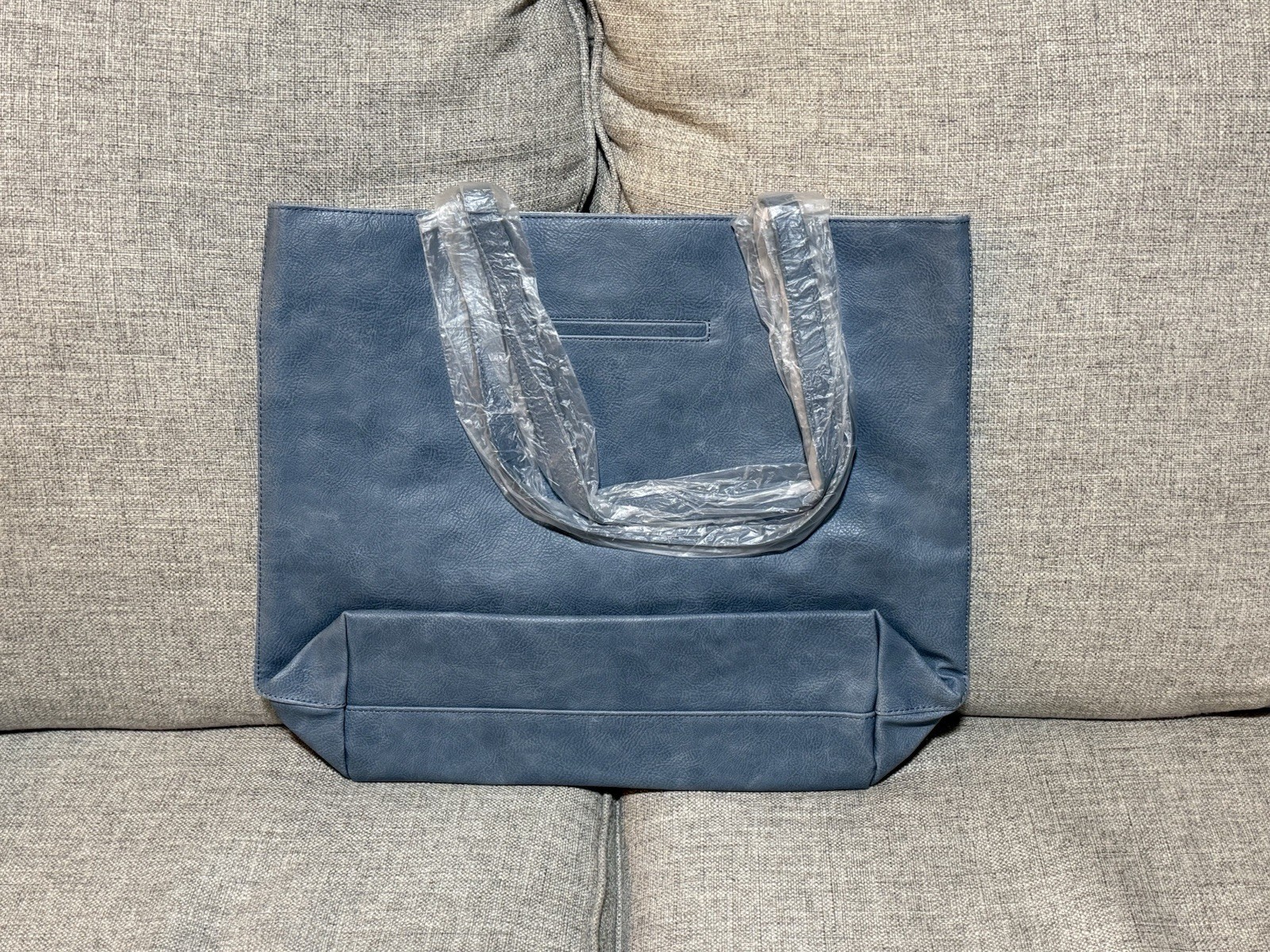 Thirty-One Around Town Tote in Denim Distressed Pebble (Blue)!! New With Tags