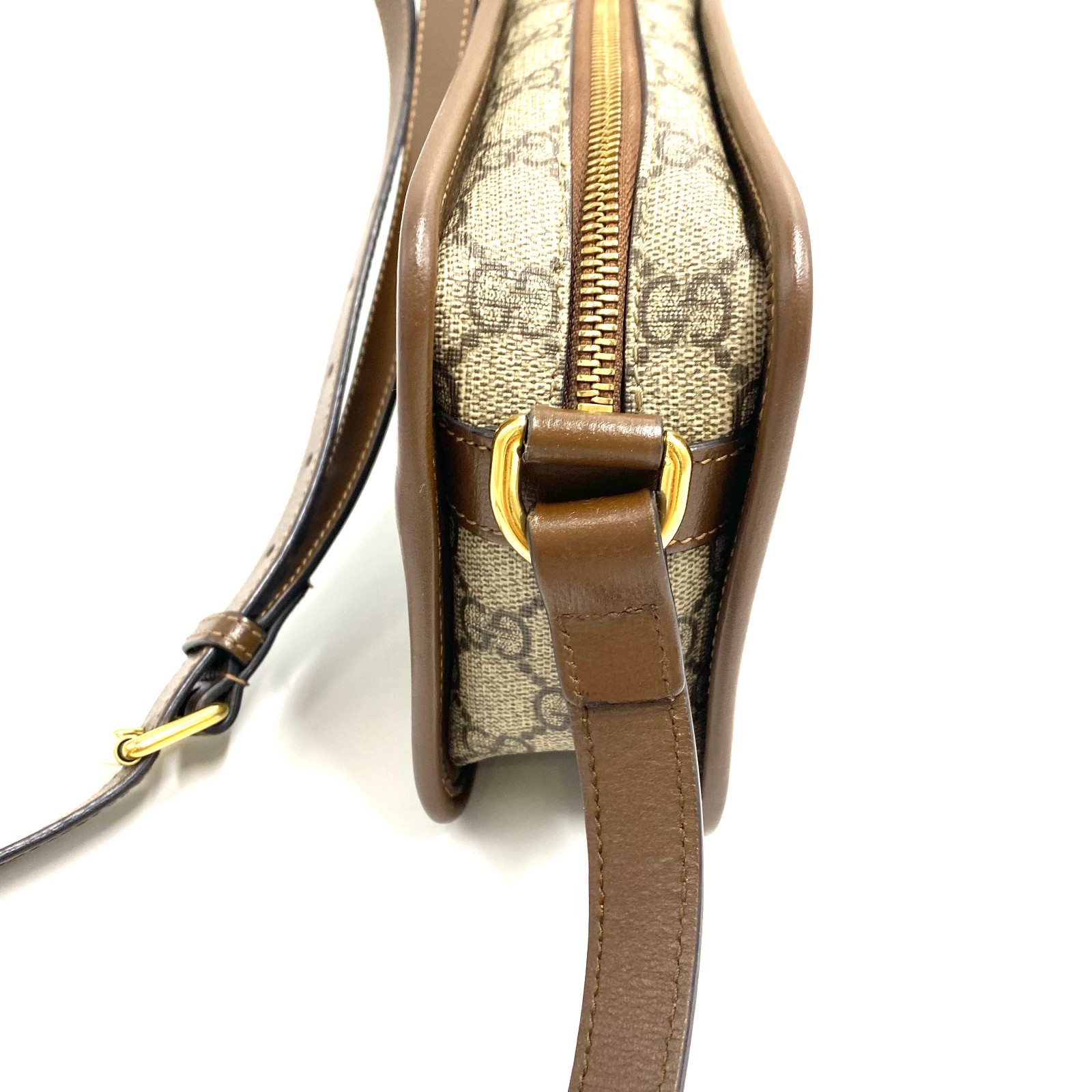 GUCCI GG Supreme Monogram AzaleaCalfskin Mini Retro Interlocking /j1173