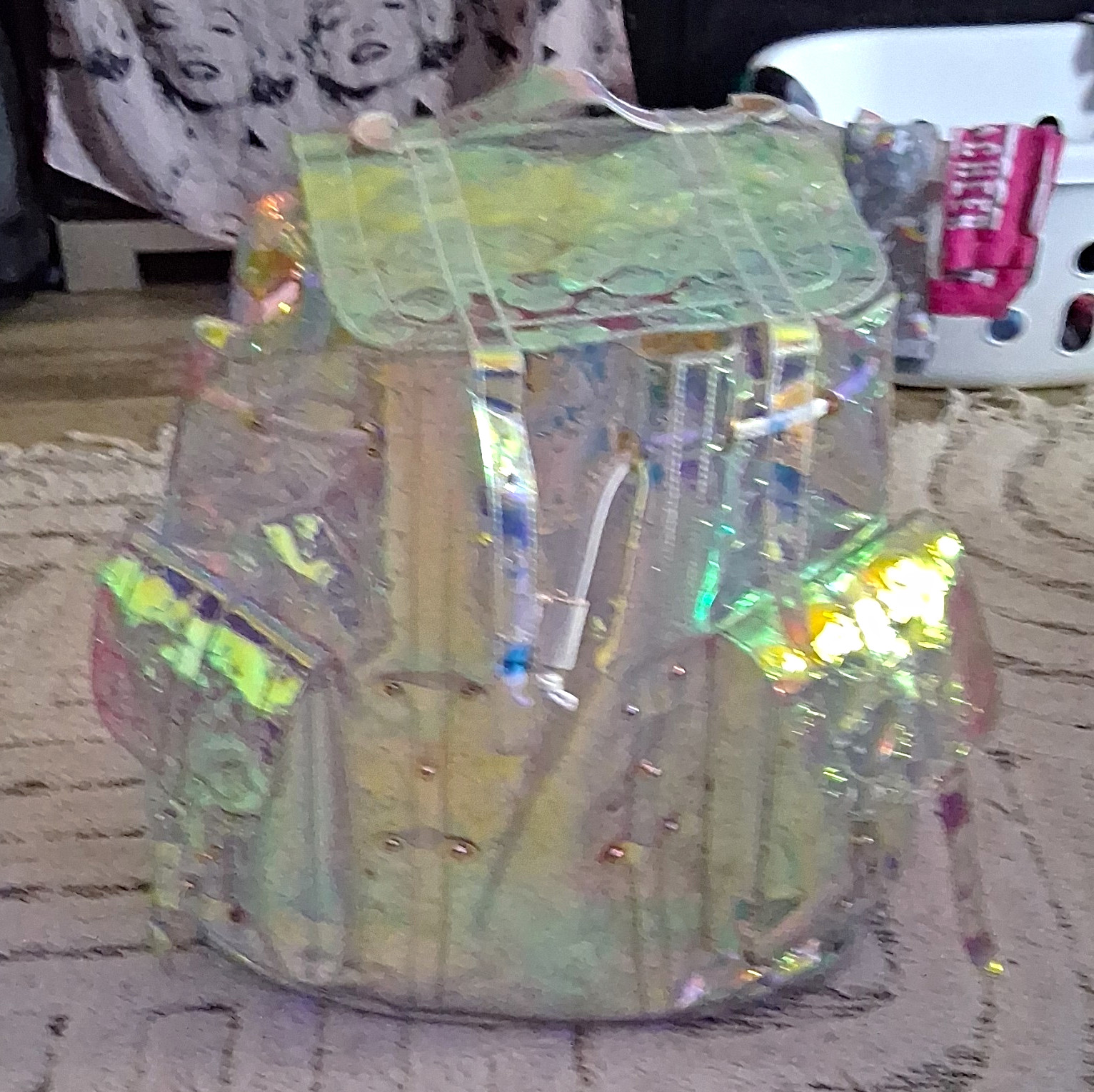 Louis Vuitton Iridescent Monogram Backpack Multicolor Drawstring