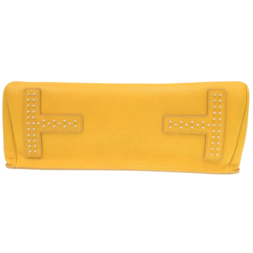 Tod’s Logo 2WAY Leather Yellow Women’s Bag #LTB1403