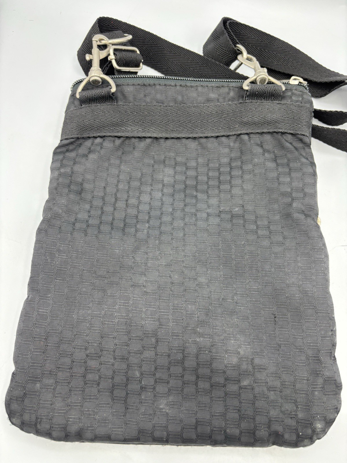 Harley Davidson Crossbody Bag Women Black 3 Zippers Adjustable Strap Logo Purse