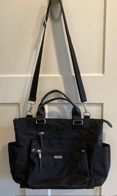 Baggallini Women’s 3-in-1 Convertible Crossbody Tote Backpack Black